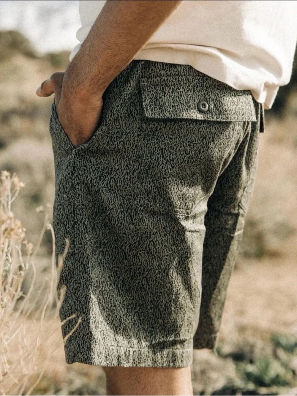 NEW Taylor Stitch Apres Short‎ in Static Camo Double Cloth
